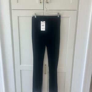 Zara women Black velvet pants